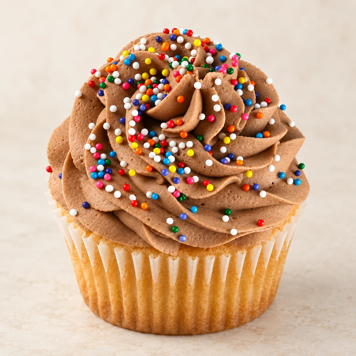 Vanilla Chocolate Sprinkle cupcake by Kakey Mae
