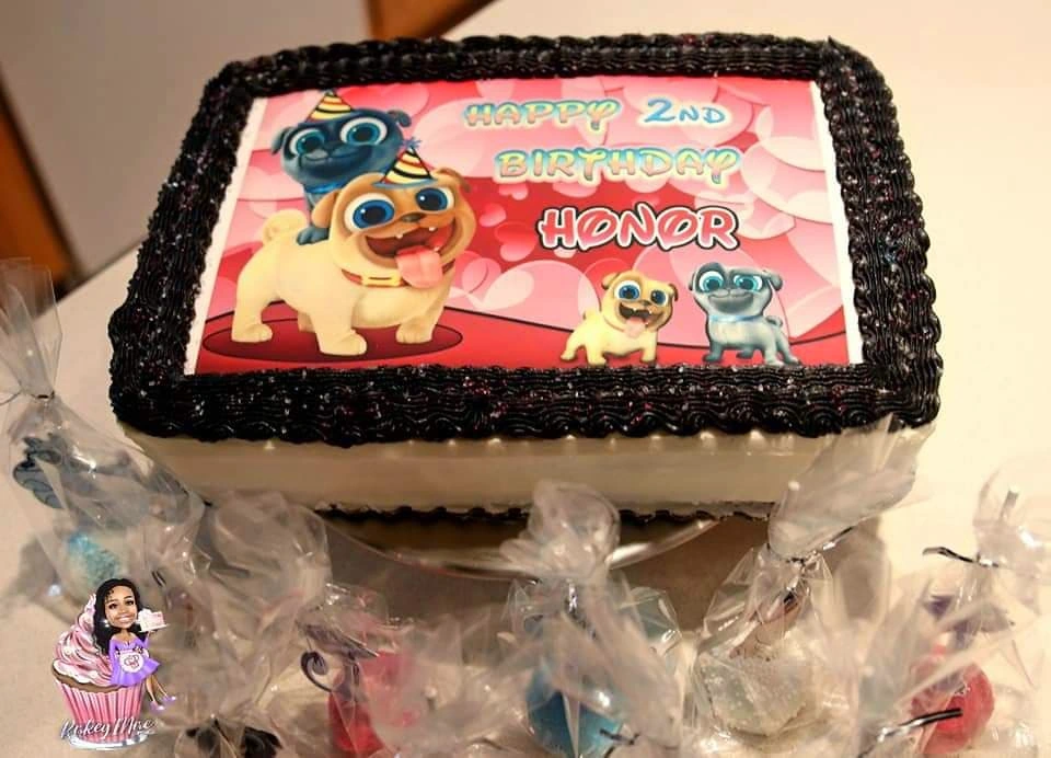 Character birthday sheet cake by Kakey Mae