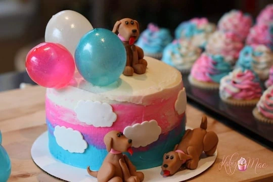 Teddy bear celebration cake by Kakey Mae